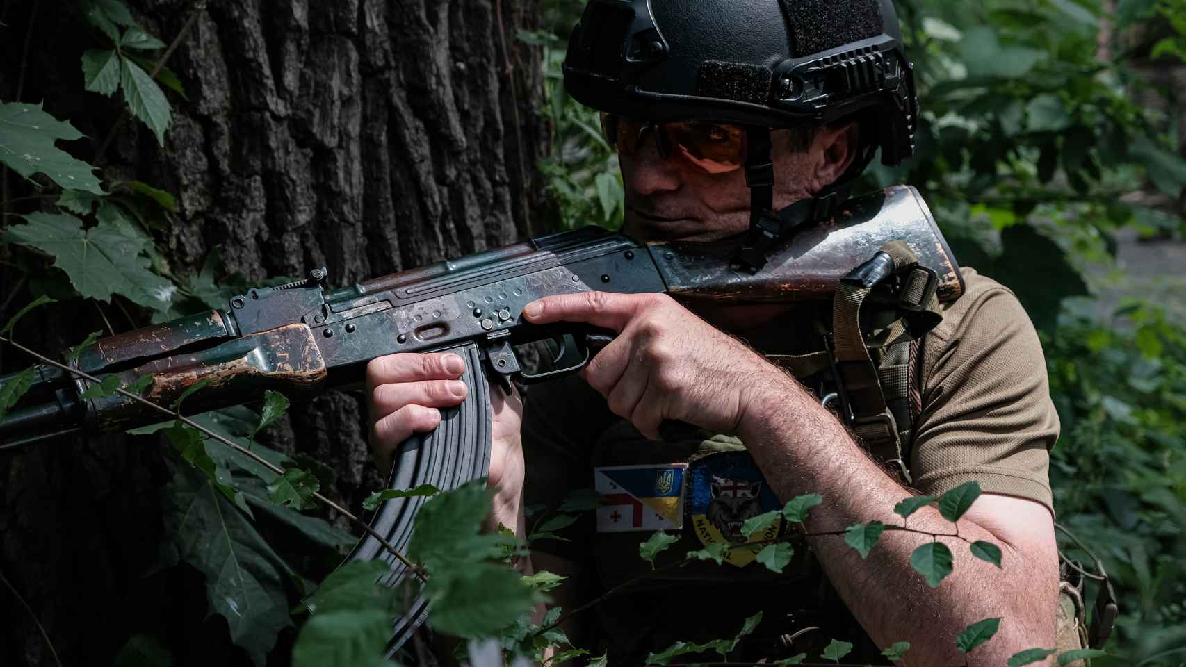 Os combatentes da Legião da Geórgia na Ucrânia só entram na frente de combate depois de passarem com êxito um exigente treino em que também é avaliada a sua resistência psicológica.